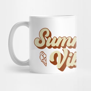 Summer vibes font design Mug